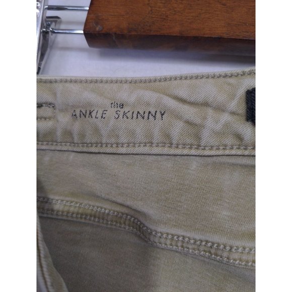 Liverpool Women's The Ankle Skinny Fitted Mid-Rise Classiccore Yellow/Green Sz 8 - Picture 7 of 11